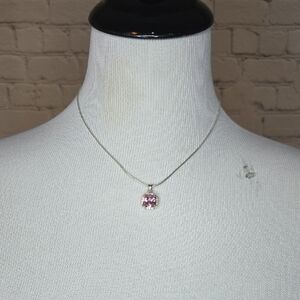 Elegant Pink Pendant Necklace